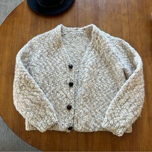 Cozy Hand Knit Wool Sweater